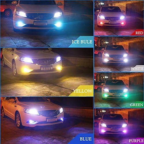 H4 9003 HB2 LED RGB Сијалица За Магла Килибар Жолто Бело Разнобојно 16 Комплет За Менување Бои Строб Светилки За Автомобилски