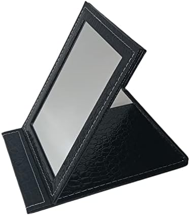 Jtbling Заштитни Виткање Суета Огледало Со Прилагодливи Штанд, Патување Огледало Шминка Огледало