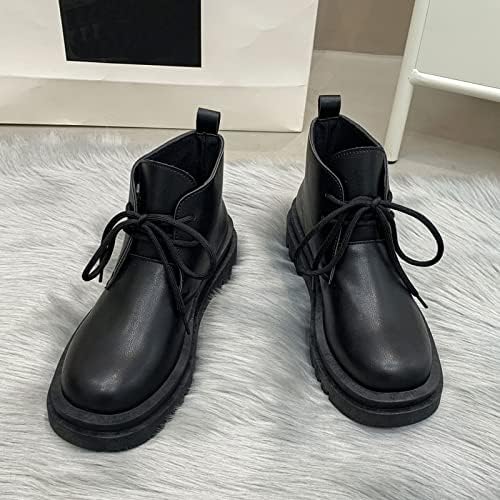 Чевли за женски глуждови чевли за одење, карирани потпетици, патенти со патенти, лизгање и повлекување на кратки чизми за чизми, ботас де Мујер