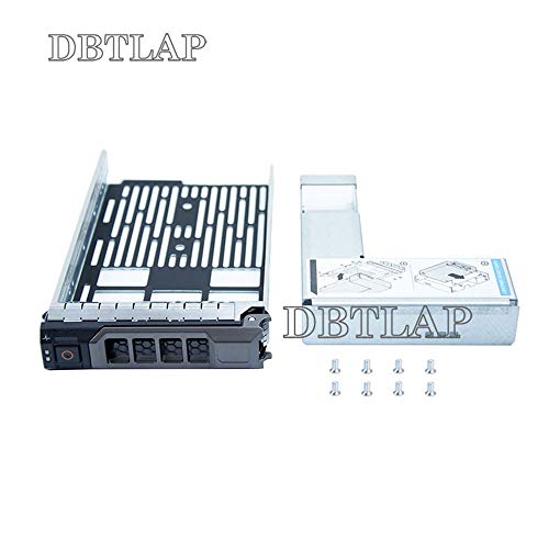 DBTLAP 3.5 SAS/SATA Hard Drive Caddy со 2,5 '' адаптер компатибилен за Dell PowerEdge R310, T310, R410, T410, R415, R510