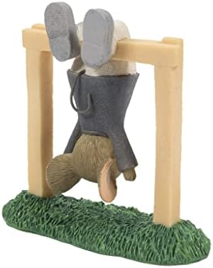 Enesco опашки со срцево играчко забавно забавно мајмун бар антика фигура, 2,7 инчи, повеќебојни