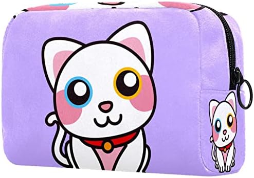 Тбуобт Козметички Кеси Чанти За Шминка За Жени, Мали Торбички За Шминка Патни Торби, мачка цртан филм животно