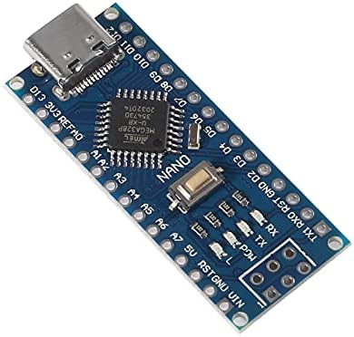 Aitrip 2PCS Type-C USB CH340 5V 16MHz за нано табла CH340/Atmega+328P, Type-C конекција компатибилен со Arduino Nano v3.0
