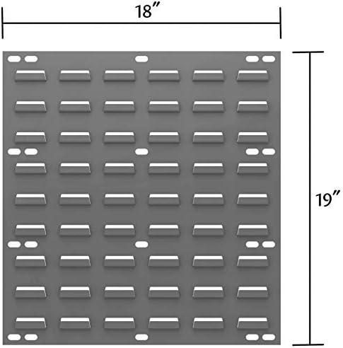 АКРО-МИЛС 30618 Организатор на гаража на панел за панел на челични wallидови за висечки канти за складирање на Акробин, 18-инчен