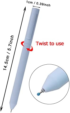 Tupalizy 6pcs обоени гел пенкала што може да се повлече естетско брзо суво мастило пенкало 0,5 мм фино точка за списание за