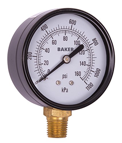 Мерач на притисок на Бејкер LVBNA-160P, 0-160 psi