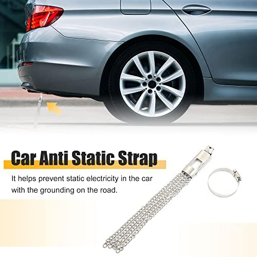 Uxcell Car Anti static Strap Earth Belt Ground Wire Wire Wire Wire за прилагодлив прстен за автомобил со возила SUV 33см