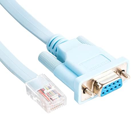 RJ45 ДО RS232 DB9 9-Пински Сериски Порта Женски НА RJ45 Женски Cat5 Ethernet Lan Конзола 1,5 m