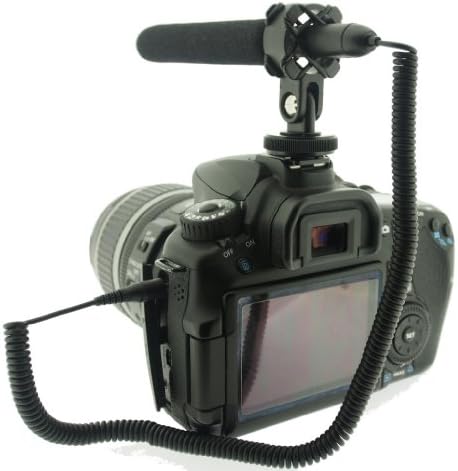 Polaroid Pro Video Ultra Tkin & Light Condenser Photgun Microphone со шок монтирање за JVC Everio E-10, E-200, EX-2550, GZ-V500,