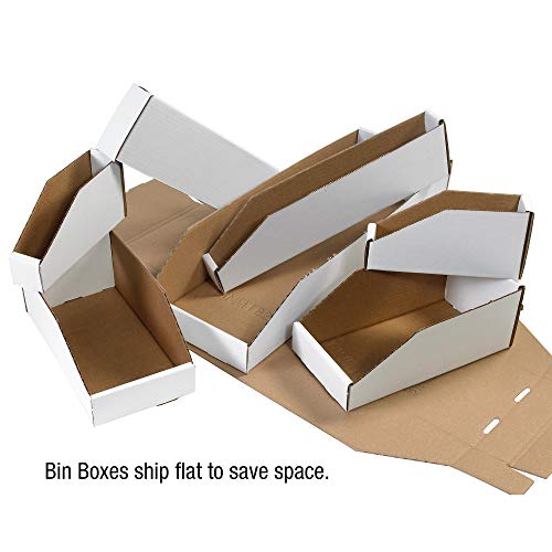 Кутии Брз BFBINMT612 Отворени Кутии За Отпадоци, 6 x 12 x 4 1/2, Бело