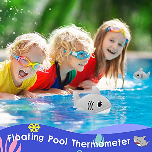 Термометар за лебдечки базен Lanblu, со голема големина на базен со вода Термометар, термометар за базен со жица, термометар за езерцето, термометар