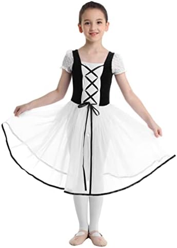 девојки iiniim кратки меурчиња романтични врвни балетски танц леотард туту фустан балерина лизгање фустан летен фустан