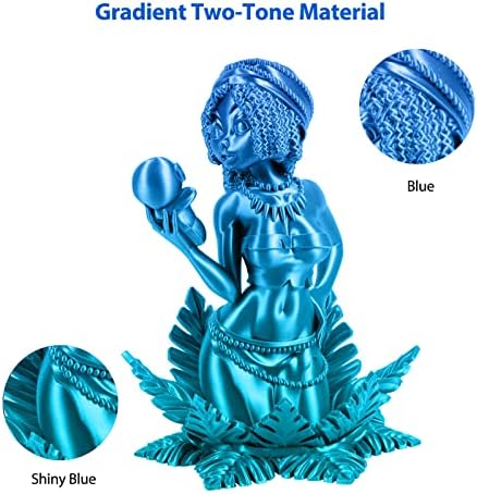 Филамент за печатач за печатач Isanghu Silk PLA, промена на бојата за 1,75 PLA филамент 1,75мм +/- 0,02мм со свилена сјајна површина, 3Д филамент за печатење со добар слој адхезија з?
