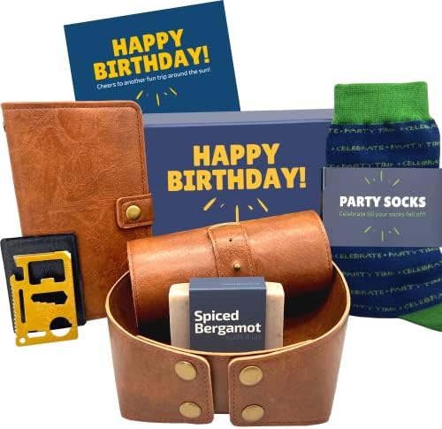 Кутија за Подароци за среќен Роденден За Мажи-Уникатни Подароци За Мажи, Забавни Работи За Момчиња, Корпа За Подароци За Него - Изненадување Презентирајте