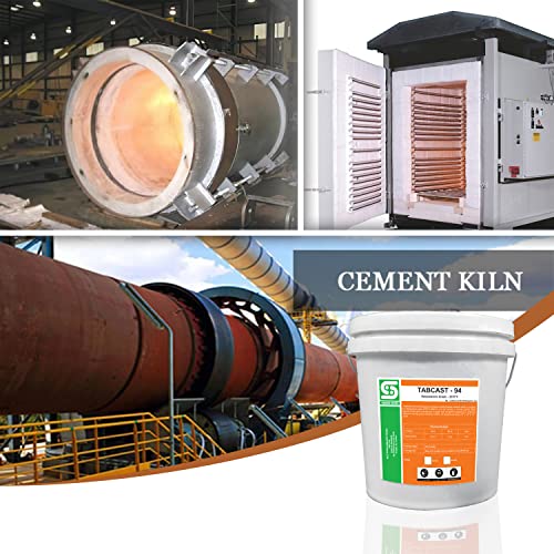 Кастиран огноотпорен цемент Густ - 94% Алумина - 3270 ° F Оценето - Премиксиран малтер со висока температура за лебдечка печка