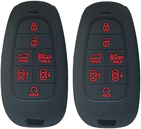 7 копчиња Силиконски паметен клуч FOB Cover одговара за 2021 2020 2019 Hyundai Sonata Nexo 2022 Hyundai Tucson TQ8-F08-4F28 95440-L1500