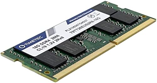 TimeTec 32 GB комплет DDR4 2666MHz PC4-21300 Неискрена ECC UDIMM 1.2V CL19 2RX8 Двојна ранг 260 PIN SODIMM MEMORY RAM MODULE)