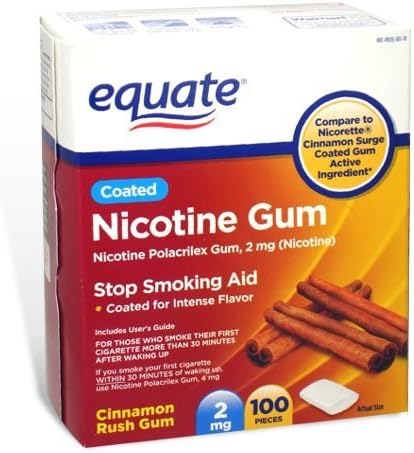 Еднаква - никотин Полакрилекс гума за џвакање 2 мг, обложена, вкус на цимет, 100 парчиња
