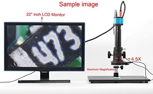 Hayear 14MP Monocular HDMI HD USB дигитална индустрија Видео микроскоп фотоапарати Постави голема стерео табела штанд Зум Ц-монтирање