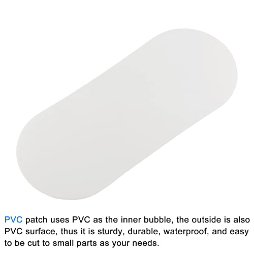 PVC за поправка на меканиксити, 212mm x 90mm x 0,9мм за канус брод бел пакет од 3