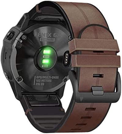 SNKB Quickfit Часовник Ремен За Garmin Феникс 7 7X 6X Pro 5X 5 PLUS 3HR 935 945 S60 Вистинска Кожа Силиконски Паметен Часовник