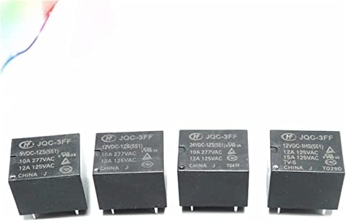 Чанва Реле 5pcs JQC-3FF-005/009/012/024VDC-1ZS 10a 12V Конверзија Подминијатура Високо-Реле 5PIN