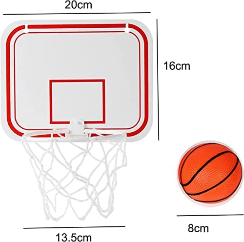 Мини Кошарка Обрач Сет, Пренослив И Лесен Продавница Затворен Кошарка Обрач Со Воздушна Пумпа, Вшмукување Чаша, Стегач, Ѕид Монтирани Кошарка Штанд, За Спална Соба ?