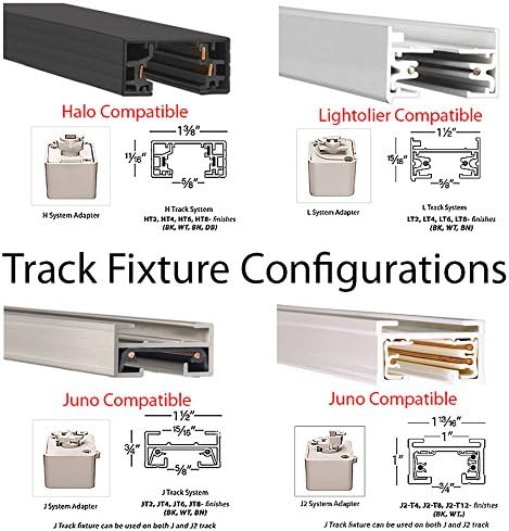 WAC Lighting, TK-725 Line Ontage Track Head во бела боја за L Track