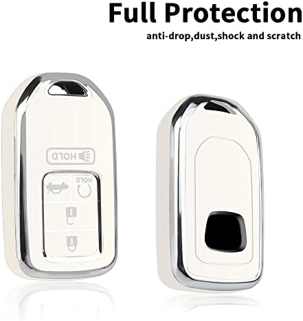 QBUC за Honda Key Fob Cover со клуч за клучеви, заштита од школка за автомобили, заштита од обвивка за Honda Accord Civic CRV пилот