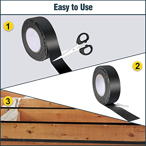 Аовоил Бутил Греда Лента за Украсување 1-5/8 х 50' 2-Ролни,Водоотпорна Трепкачка Лента За Греди На Палубата, Платформа, Греди, Заштитник За Обвивка