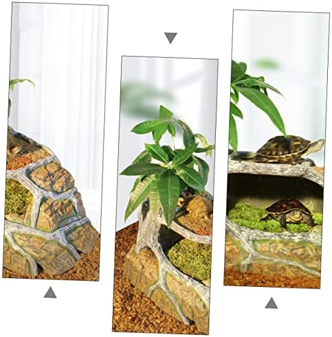 Ipetboom 1pc Рампата Навлажнете Платформа Играчка Терариум Смола Пејзаж Декор Гуштери Рептил Пештера За Жаби Резервоар Змии Украс Желка Уживање Риба Желки Кријат Аквар