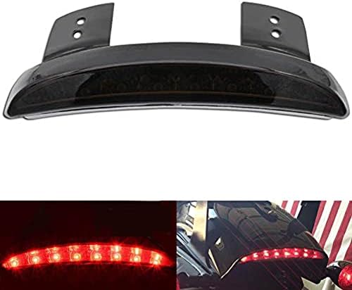 Natgic 1PC моторцикл опашка светло исецкана задна Fender Edge LED LED сопирачка за светло на сопирачката Светло за време