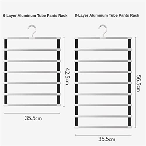 Закачалка за панталони за панталони 6/8 6/8 нивоа за панталони за складирање решетката за гардероба гардероба организатор за гардероба
