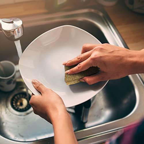 Todozo 10pcs Кујнски материјали за миење садови за домаќинство сунѓер избришете природна сисала чистење лесно за чистење на миење садови