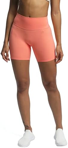 Aoxjox Тринити тренингот велосипедист шорцеви за жени контрола на стомакот со висока половината за вежбање атлетски салата за трчање јога