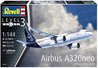 Revell 03942 Airbus A320 Neo Model комплет, 1: 144 скала, мулти-боја