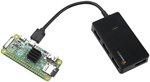 MakerSpot Микро USB Отг Центар За Малина Pi Нула 4 Порта Со Голема Брзина Синхронизација И Продолжување Кабел Адаптер Исто Така Работи