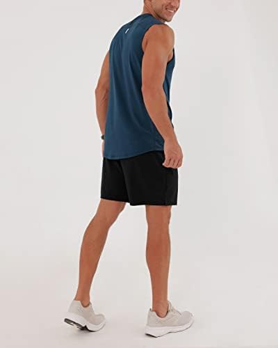 Машки мускулни кошули на Ододос upf 50+ без ракави за брза облека за вежбање на врвот