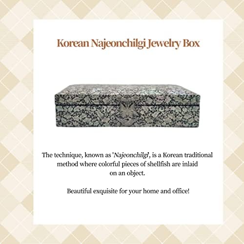 일반 Нанури Кутија за накит МАЈКА на бисер Голема Големина Со Огледало / лакирана корејска благородна Кутија за уникатни Женски Подароци