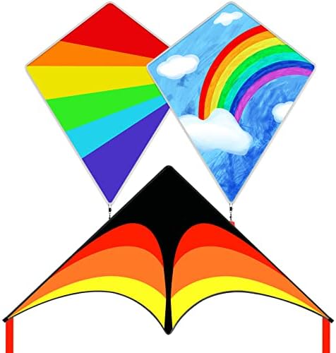Kaiciuss Diamond Rainbow Kite комплет и класичен делта змеј за деца и возрасни