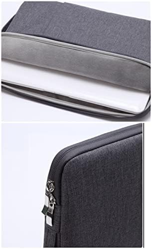 Цицилин лаптоп ракав со рачка тенка торба за носење деловна чанта компатибилна со лаптопи од 14-15 инчи, сина