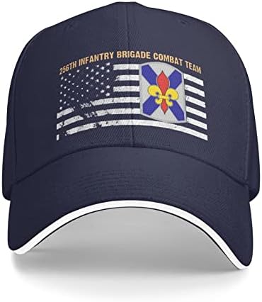 256 -та пешадиска бригада борбена екипа, прилагодлива каубојска бејзбол капа капи мажи жени гроздобер унисекс сезони опуштени