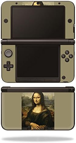 Кожата на mothyskins Компатибилна Со Nintendo 3DS XL - Мона Лиза | Заштитна, Издржлива И Уникатна Обвивка Од Винил Налепници