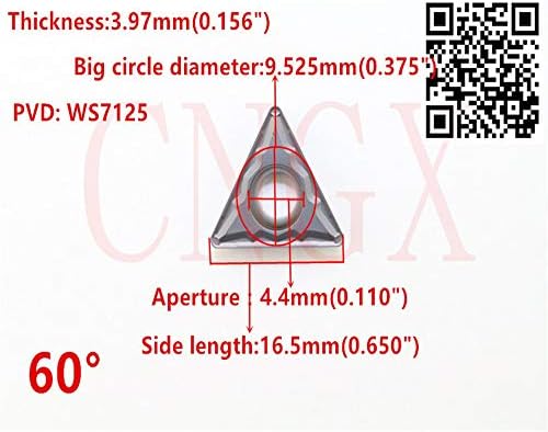 ФИНКОС 100п ВИСОК Квалитет TCMT16T308/TCMT32. 52-ПРАТЕНИК WS7125 Цпу Карбид Инсерти За Арбор