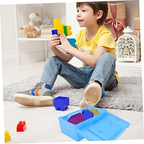 Кутија За Складирање Играчки Toyvian Исчисти Контејнери За Складирање Со Капаци За Играчки Канти За Складирање Деца Пластична Занаетчиска Кутија Со Рачка Пластични К