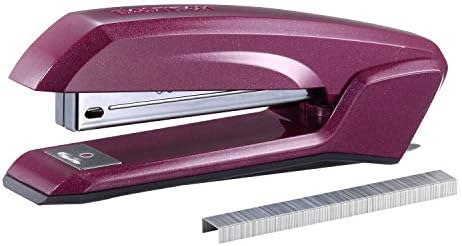 Office Office Ascend 3 in 1 Stapler, 20 лим капацитет, Интегриран отстранувач и складирање на главни места, вклучени 420 главни делови, лесни, магента