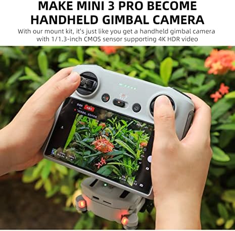 Монтирање на држачот за контрола на Teckeen RC за DJI RC Mini 3 Pro прилагодлив контролер на дронови Додатоци за монтирање