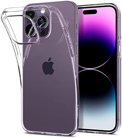 Спиген Течен Кристал [Анти-Пожолтување Технологија] Дизајниран за Iphone 14 Про Случај - Кристално Јасно