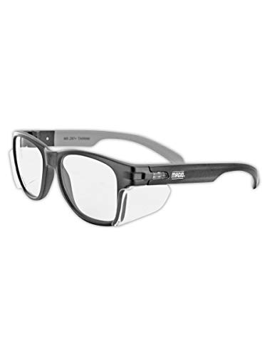 Magid Gemstone Y50 Performance Anti-Fog Безбедносни очила со странични штитови, јасни леќи, поликарбонатни леќи отпорни на гребење,