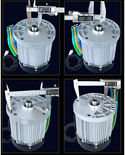 Xripay Постојаниот магнет DC Deceleration Brushless Motor 1500W 60V/72Velectric Brushless Motor Ternuent Magnet DC Deceleration Motor Motor Three Wheel Electric Elective возила (боја: 60V, големина: 3200rpmhi